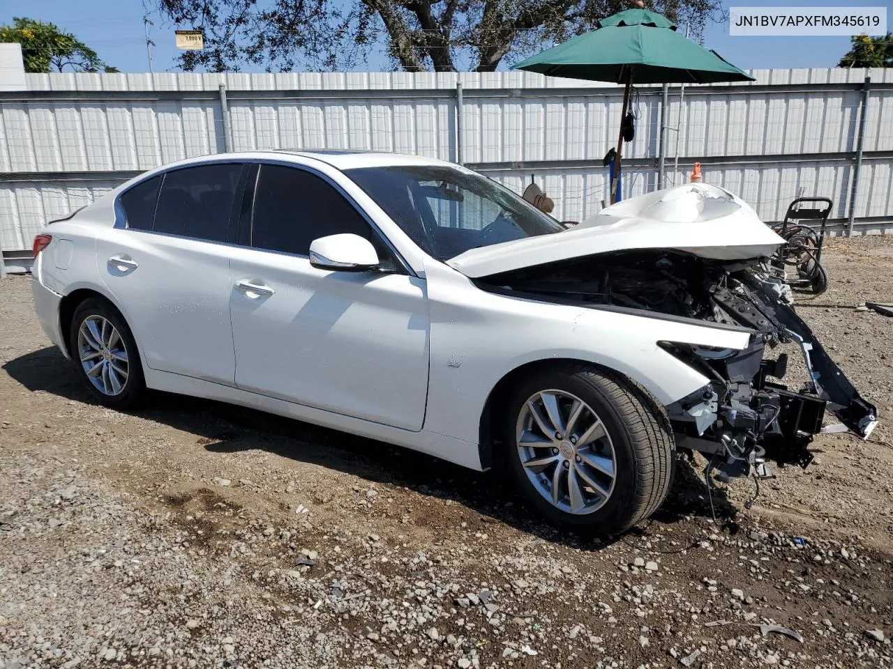 2015 Infiniti Q50 Base VIN: JN1BV7APXFM345619 Lot: 71393624