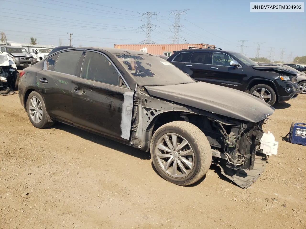 2015 Infiniti Q50 Base VIN: JN1BV7AP3FM334932 Lot: 71638634