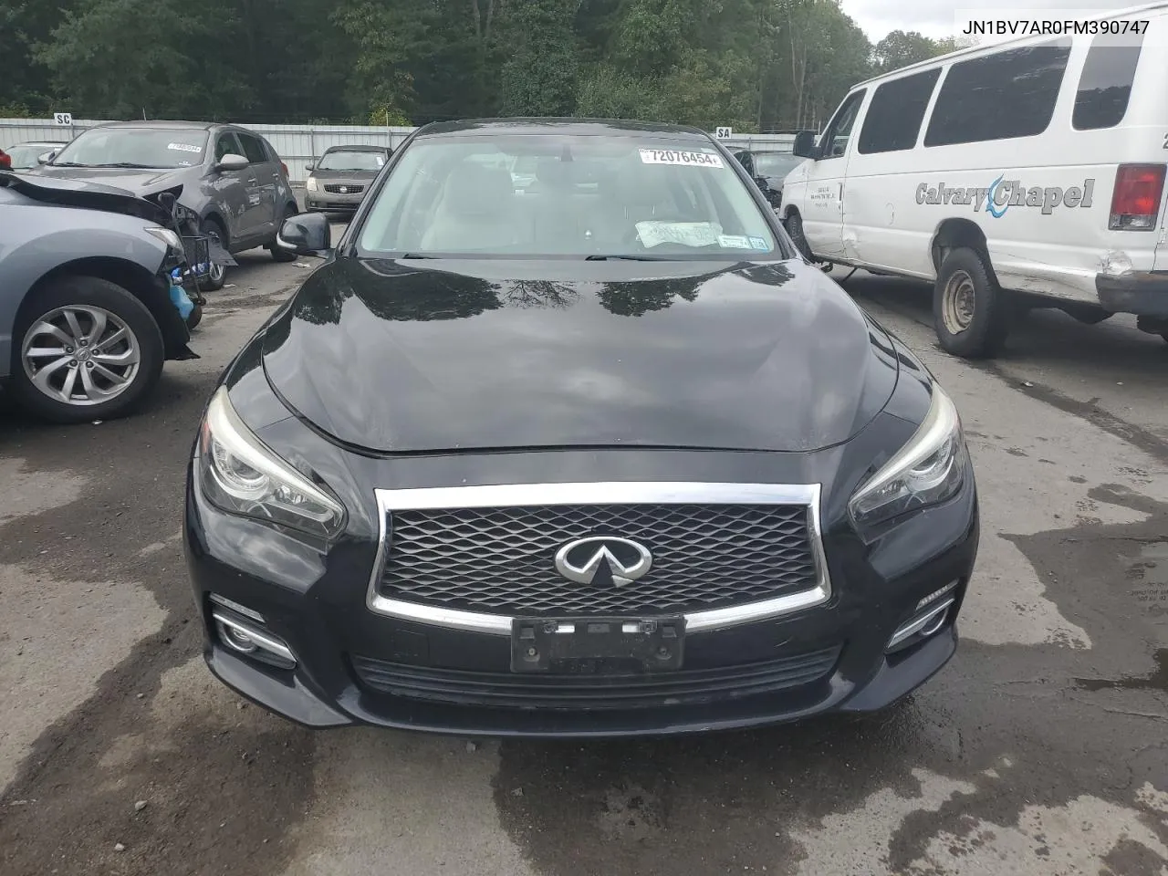 2015 Infiniti Q50 Base VIN: JN1BV7AR0FM390747 Lot: 72076454