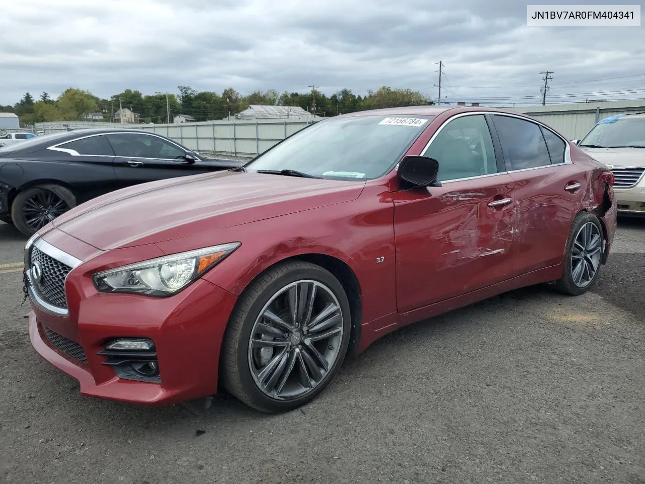 2015 Infiniti Q50 Base VIN: JN1BV7AR0FM404341 Lot: 72156784