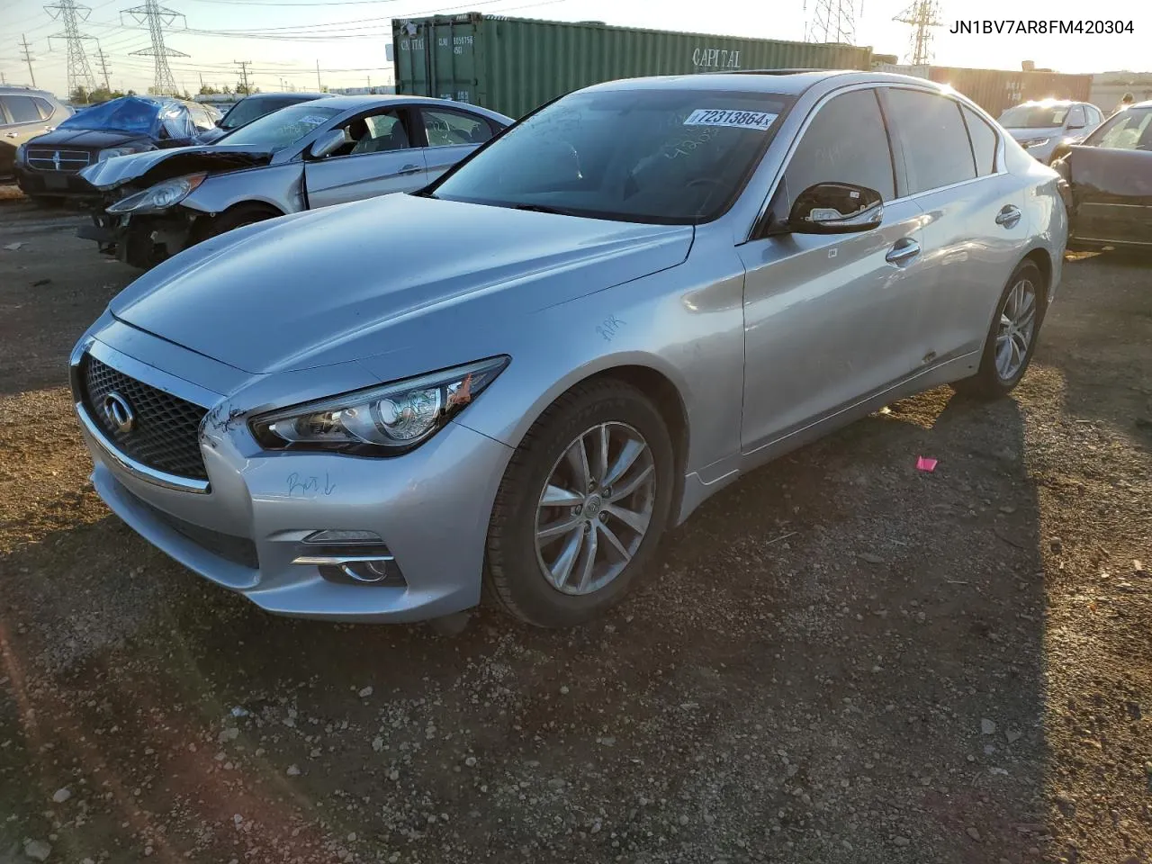 2015 Infiniti Q50 Base VIN: JN1BV7AR8FM420304 Lot: 72313864