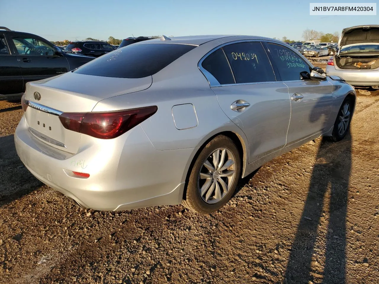 2015 Infiniti Q50 Base VIN: JN1BV7AR8FM420304 Lot: 72313864