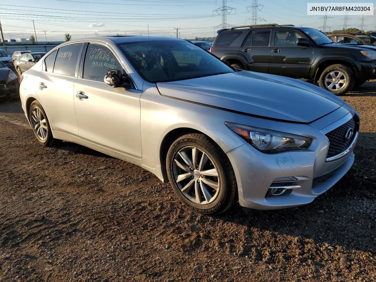 2015 Infiniti Q50 Base VIN: JN1BV7AR8FM420304 Lot: 72313864