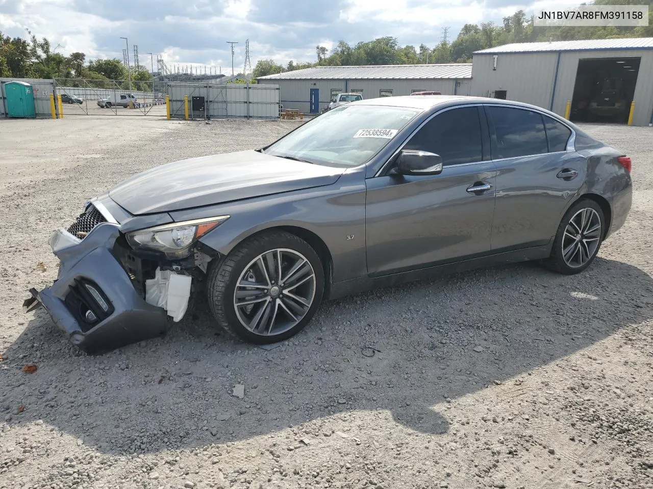 2015 Infiniti Q50 Base VIN: JN1BV7AR8FM391158 Lot: 72538594