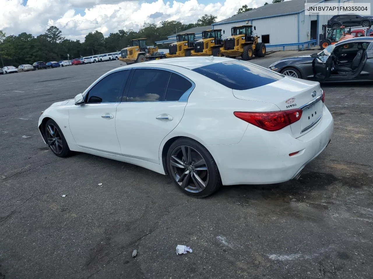 2015 Infiniti Q50 Base VIN: JN1BV7AP1FM355004 Lot: 72720034