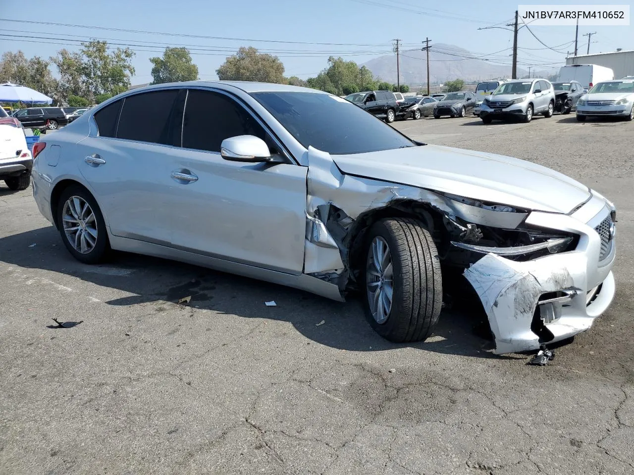 2015 Infiniti Q50 Base VIN: JN1BV7AR3FM410652 Lot: 72857194