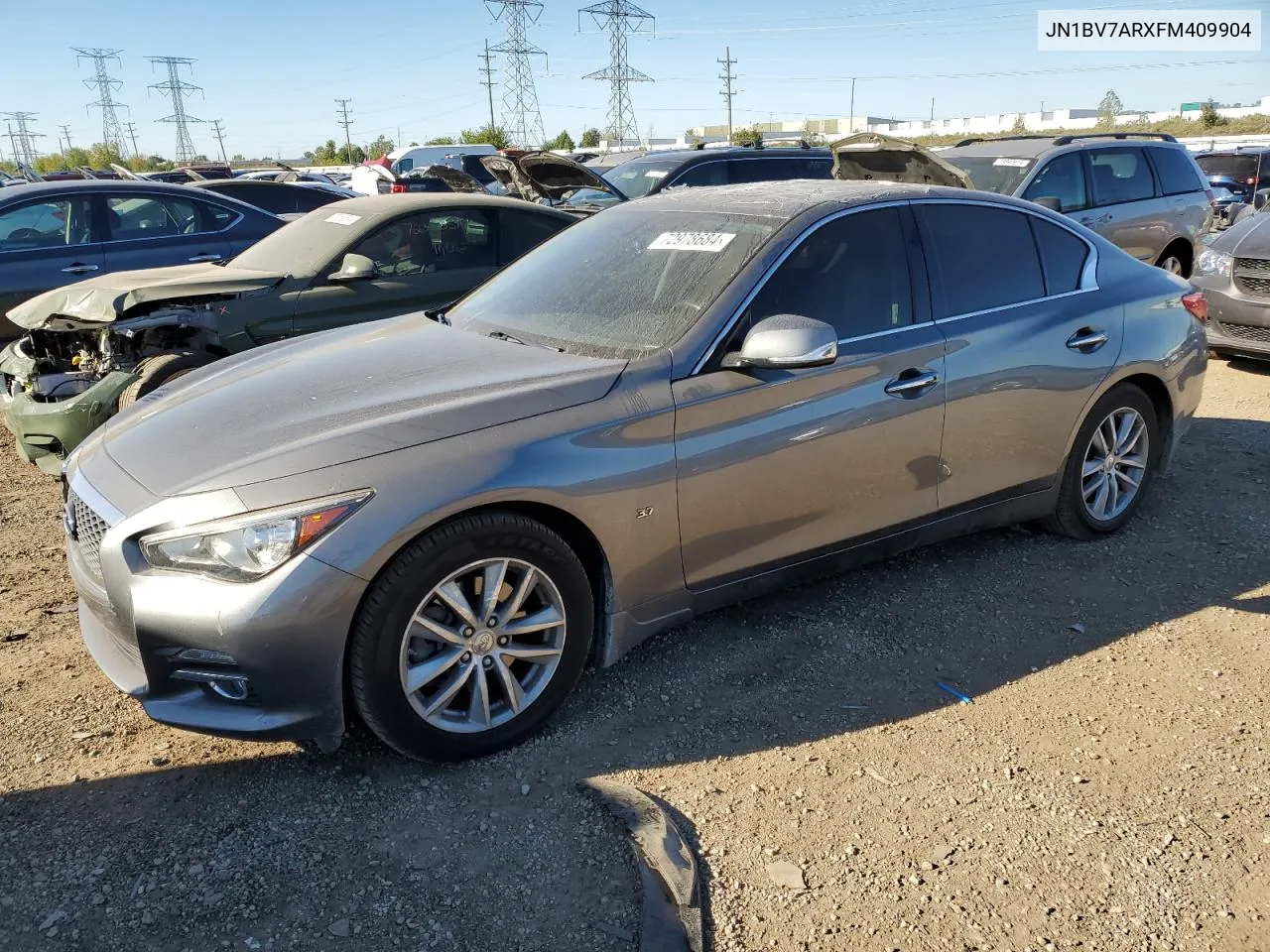 2015 Infiniti Q50 Base VIN: JN1BV7ARXFM409904 Lot: 72978684