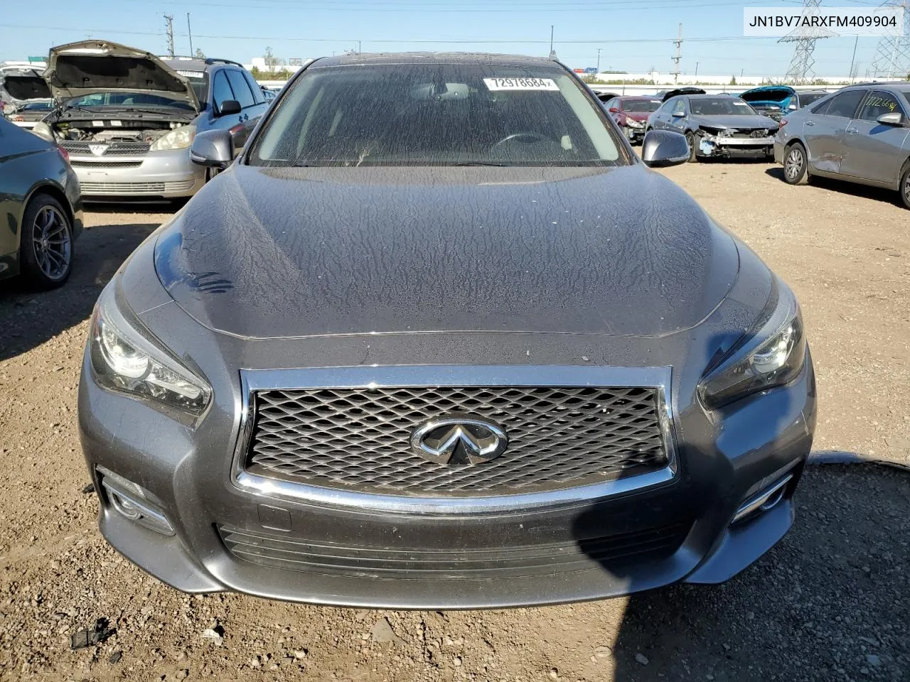 2015 Infiniti Q50 Base VIN: JN1BV7ARXFM409904 Lot: 72978684