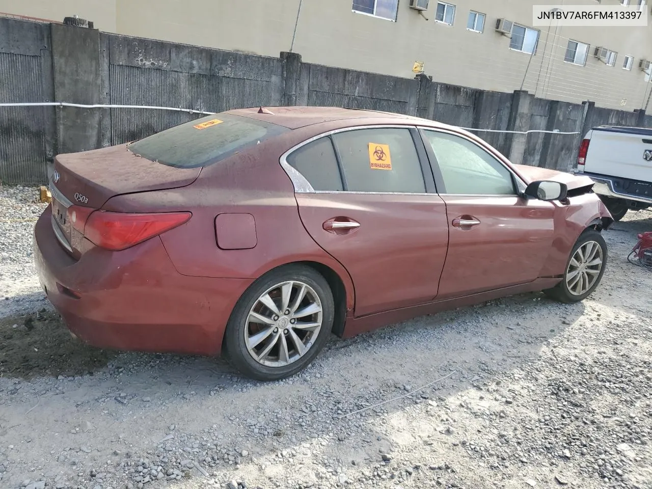 2015 Infiniti Q50 Base VIN: JN1BV7AR6FM413397 Lot: 73128444