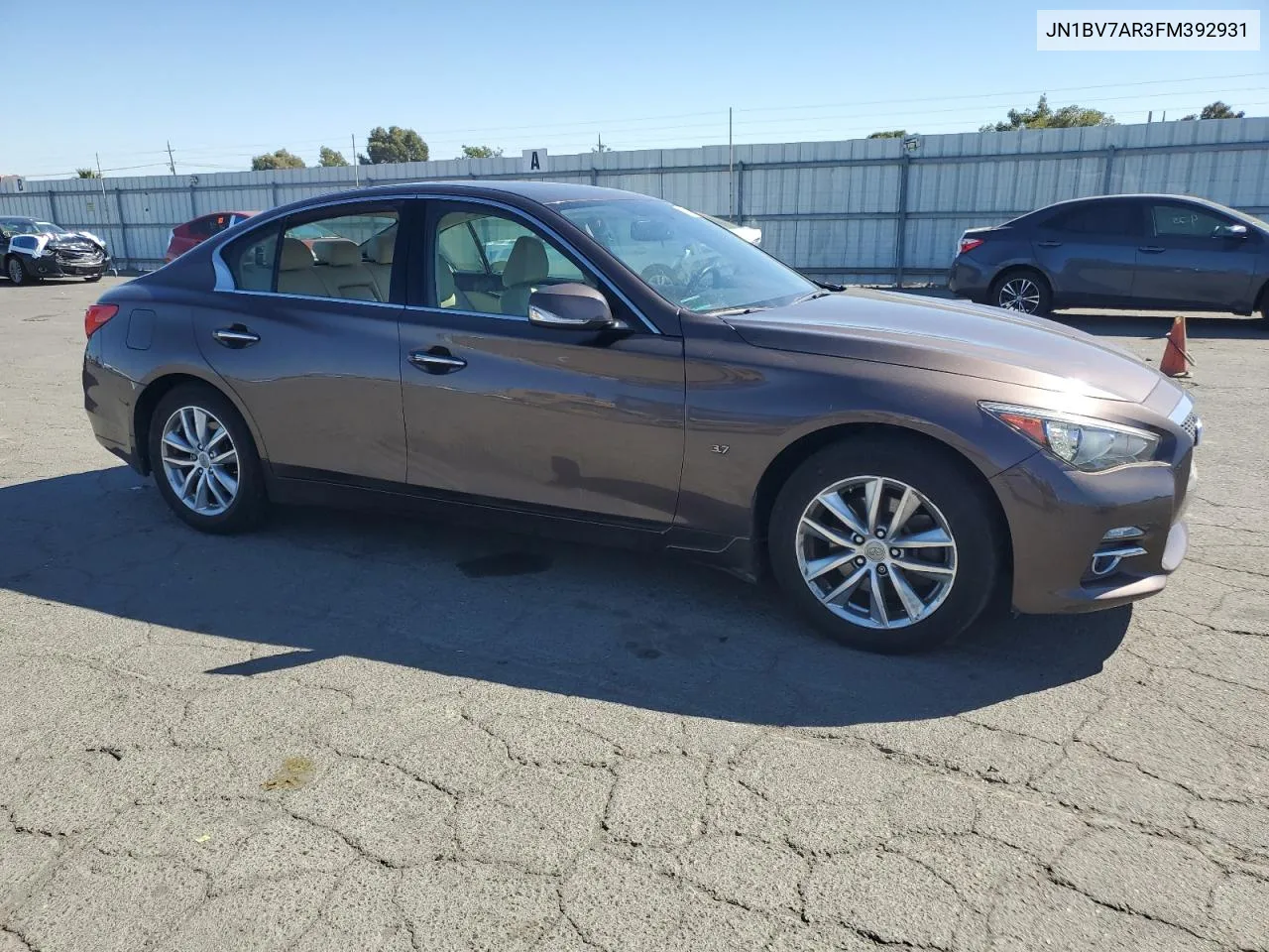 2015 Infiniti Q50 Base VIN: JN1BV7AR3FM392931 Lot: 73274374