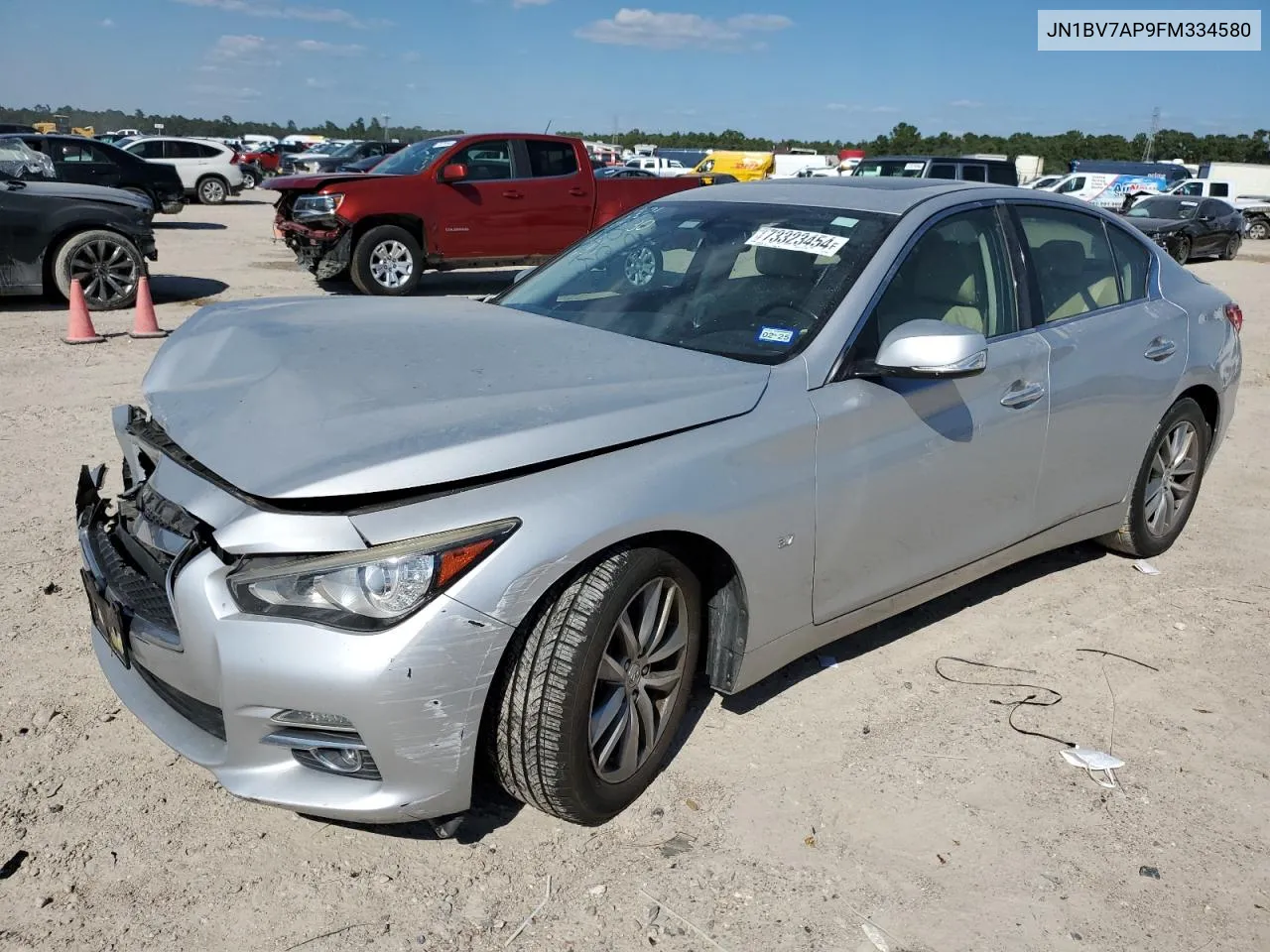 2015 Infiniti Q50 Base VIN: JN1BV7AP9FM334580 Lot: 73323454