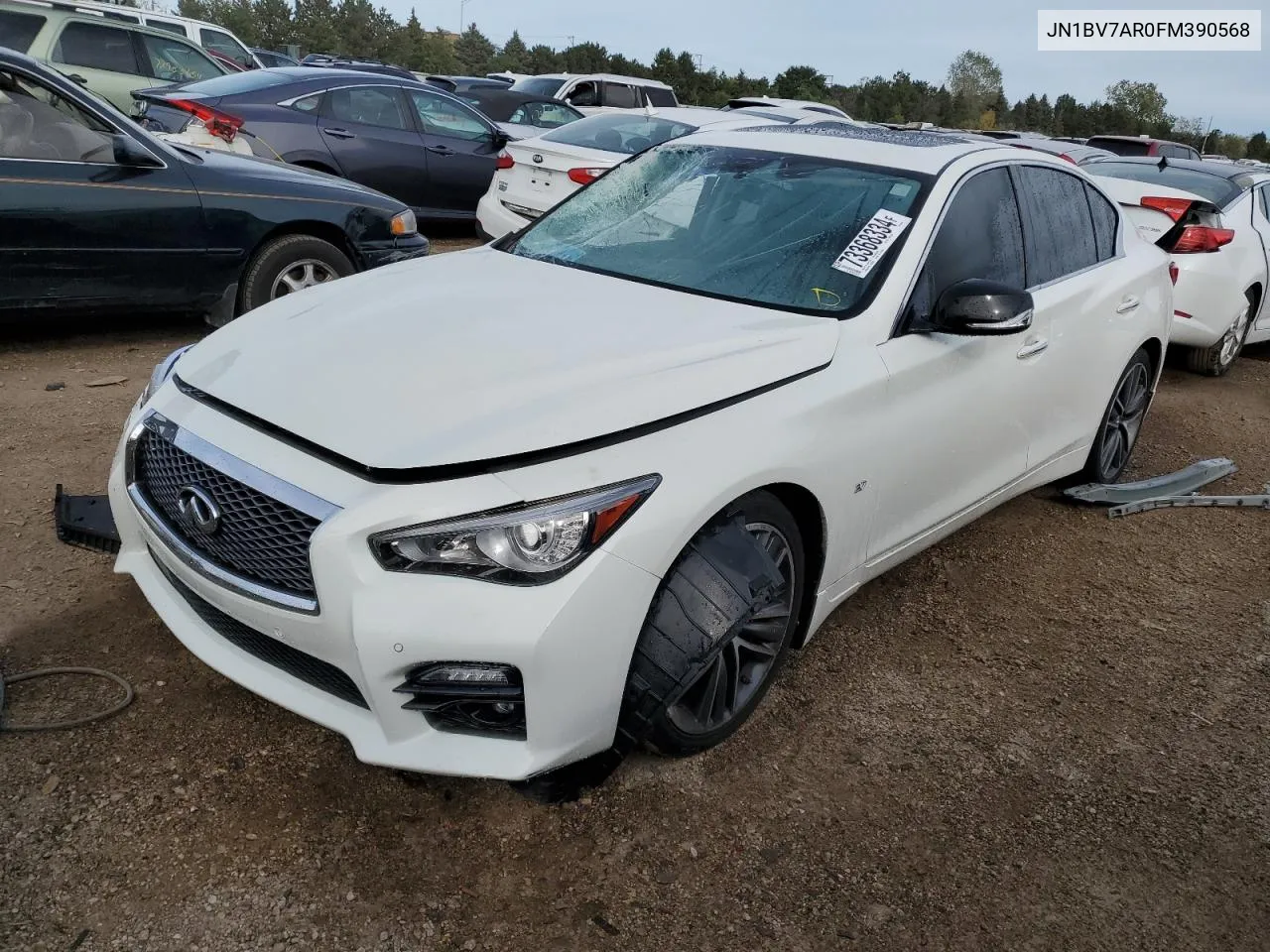 2015 Infiniti Q50 Base VIN: JN1BV7AR0FM390568 Lot: 73368334