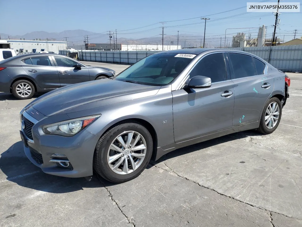 2015 Infiniti Q50 Base VIN: JN1BV7AP5FM355376 Lot: 73536694