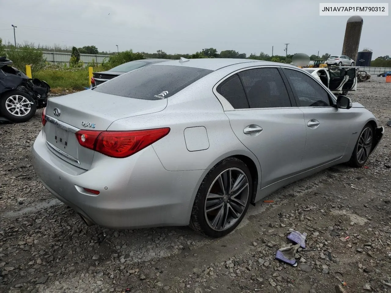 2015 Infiniti Q50 Hybrid Premium VIN: JN1AV7AP1FM790312 Lot: 73632354