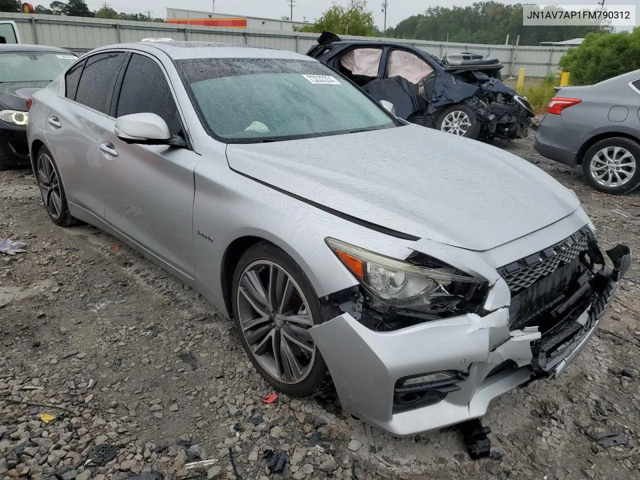 2015 Infiniti Q50 Hybrid Premium VIN: JN1AV7AP1FM790312 Lot: 73632354