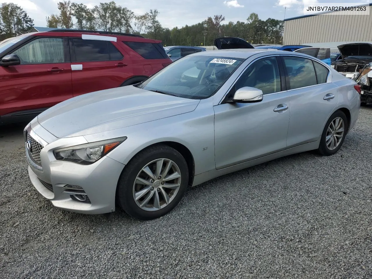 2015 Infiniti Q50 Base VIN: JN1BV7AR2FM401263 Lot: 74245924