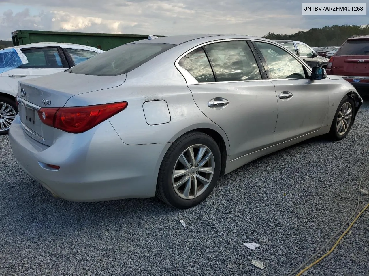 2015 Infiniti Q50 Base VIN: JN1BV7AR2FM401263 Lot: 74245924