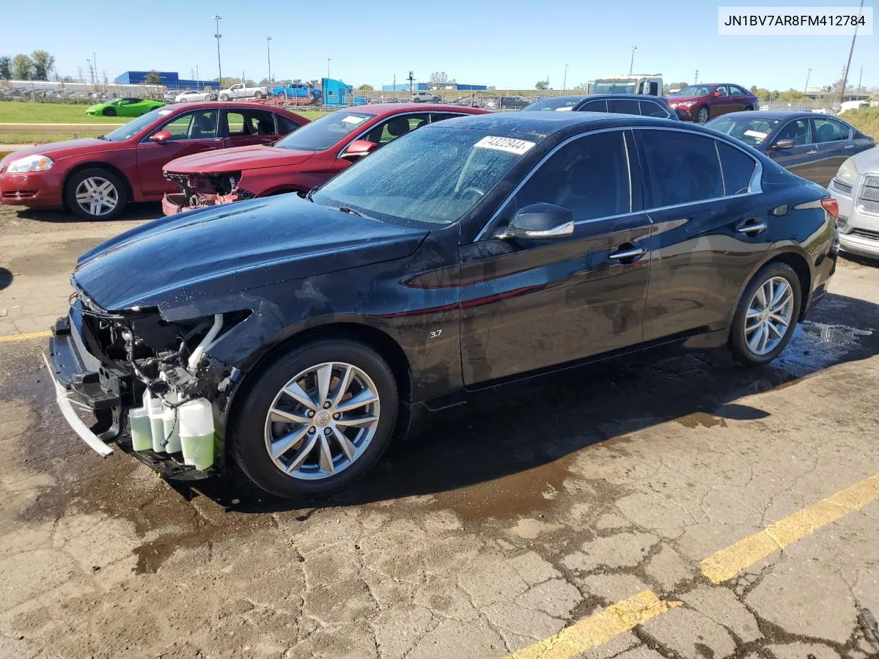 2015 Infiniti Q50 Base VIN: JN1BV7AR8FM412784 Lot: 74322944