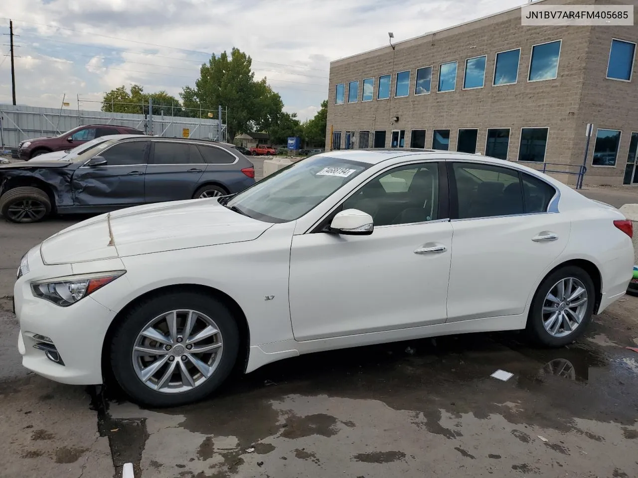 2015 Infiniti Q50 Base VIN: JN1BV7AR4FM405685 Lot: 74688194