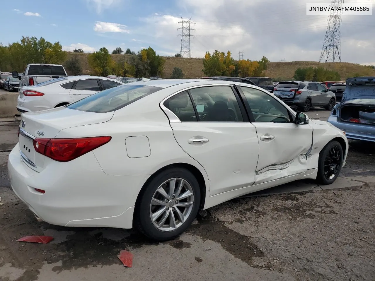 2015 Infiniti Q50 Base VIN: JN1BV7AR4FM405685 Lot: 74688194