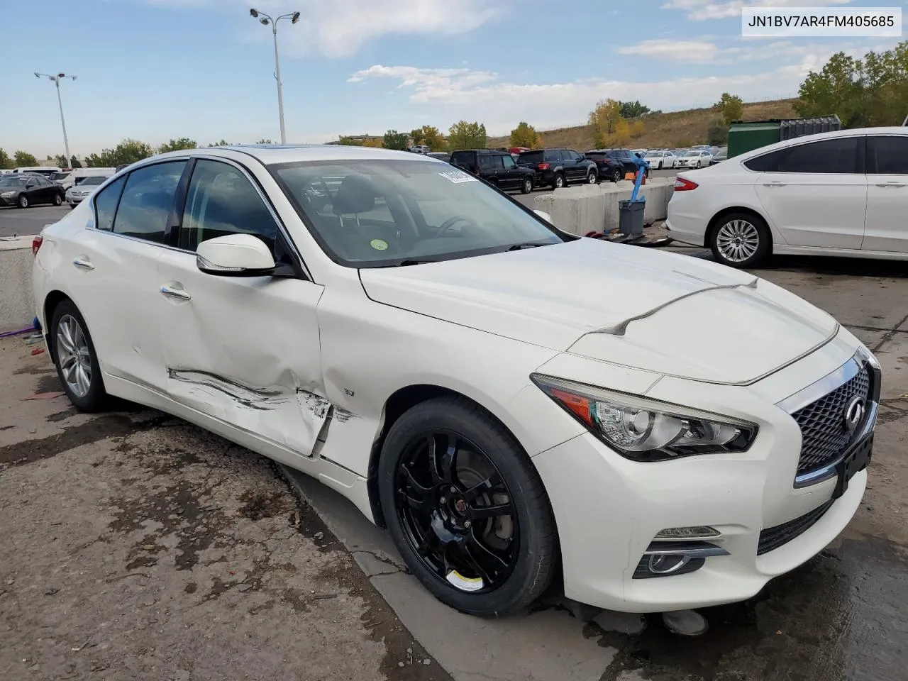 2015 Infiniti Q50 Base VIN: JN1BV7AR4FM405685 Lot: 74688194