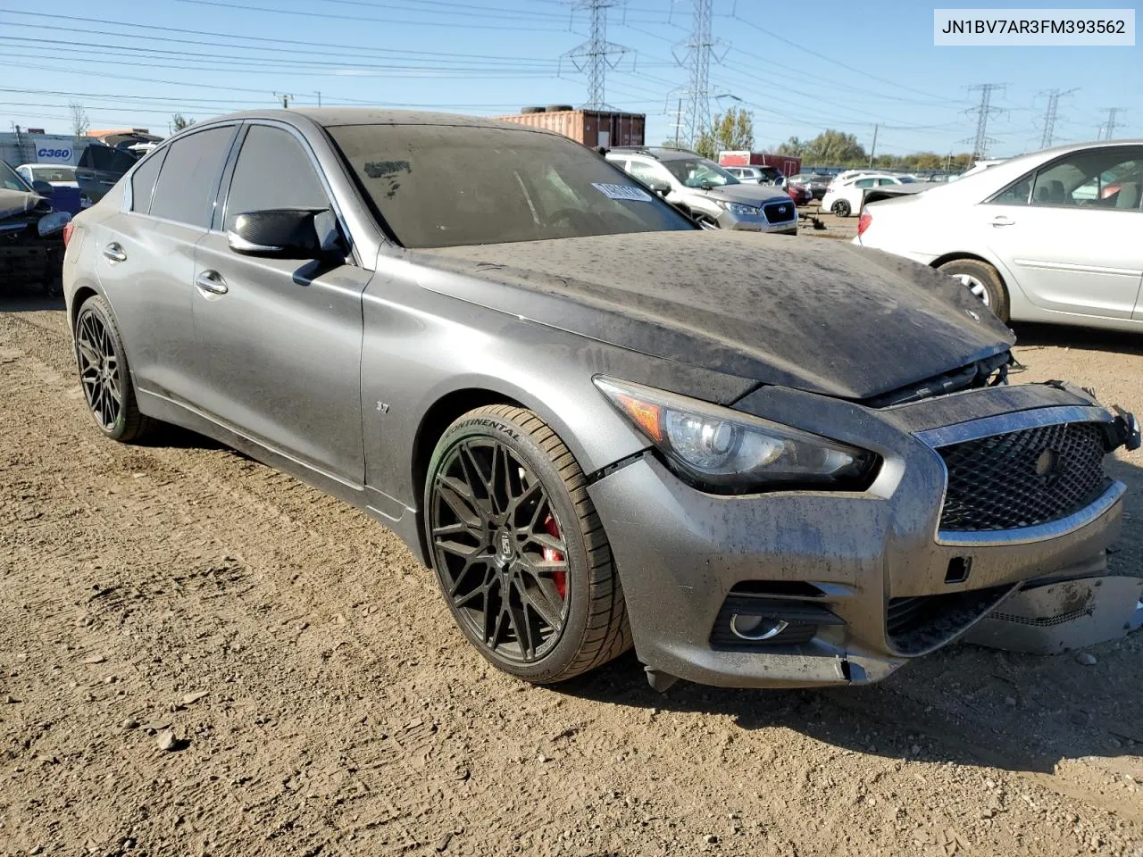 2015 Infiniti Q50 Base VIN: JN1BV7AR3FM393562 Lot: 74814714