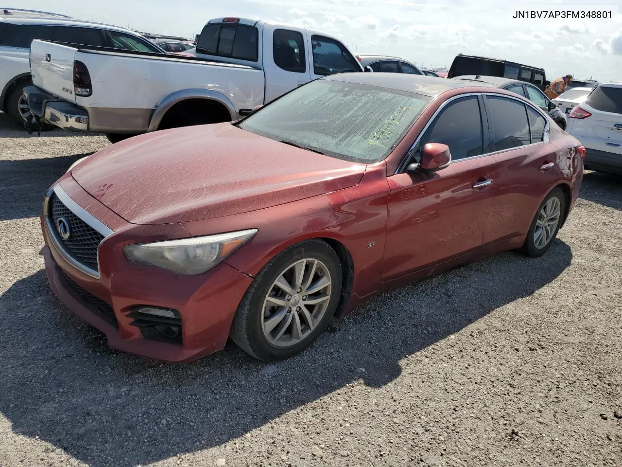 2015 Infiniti Q50 Base VIN: JN1BV7AP3FM348801 Lot: 75103594