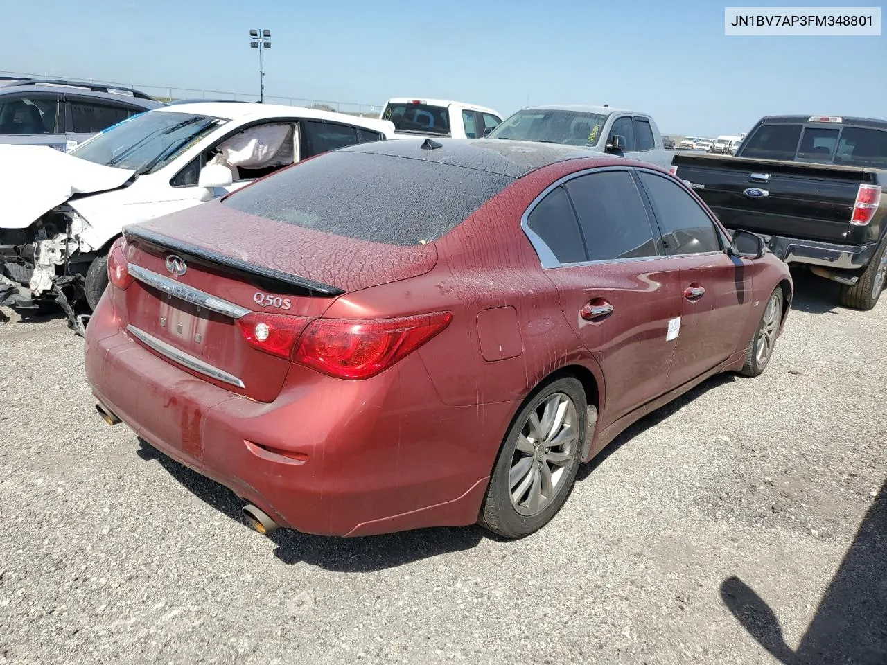 JN1BV7AP3FM348801 2015 Infiniti Q50 Base