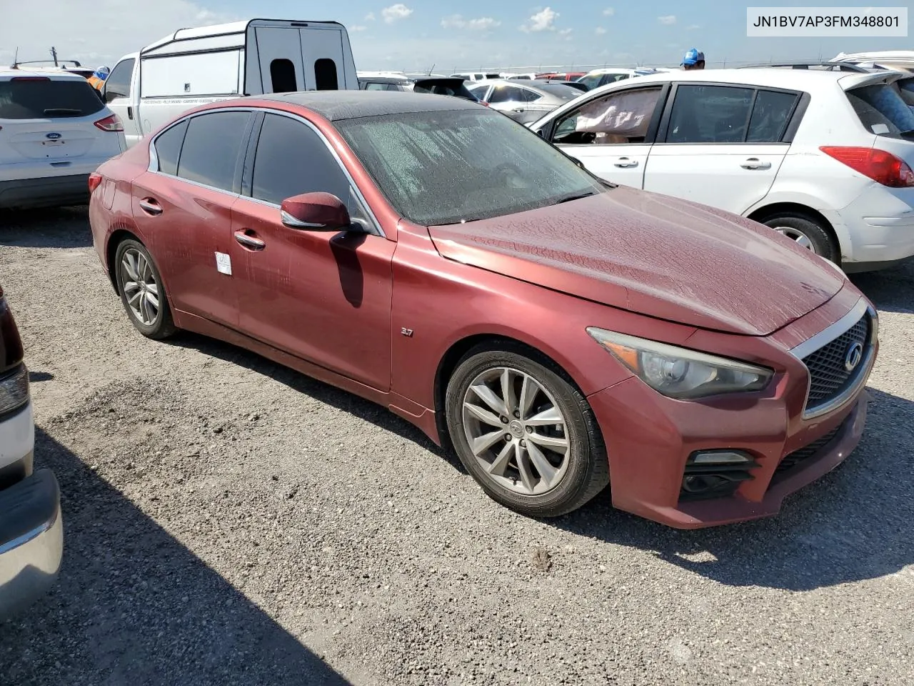 2015 Infiniti Q50 Base VIN: JN1BV7AP3FM348801 Lot: 75103594