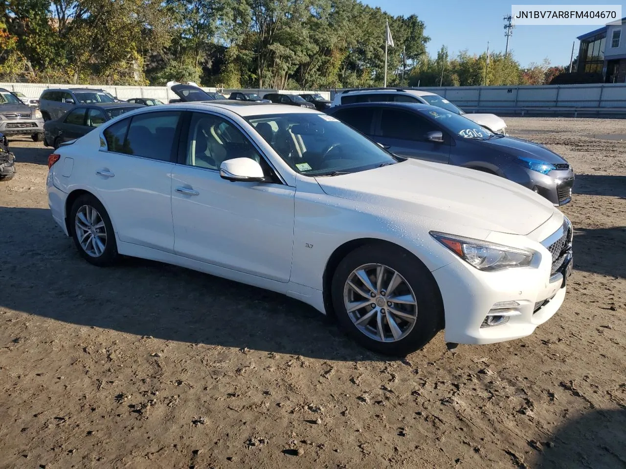 2015 Infiniti Q50 Base VIN: JN1BV7AR8FM404670 Lot: 75310244