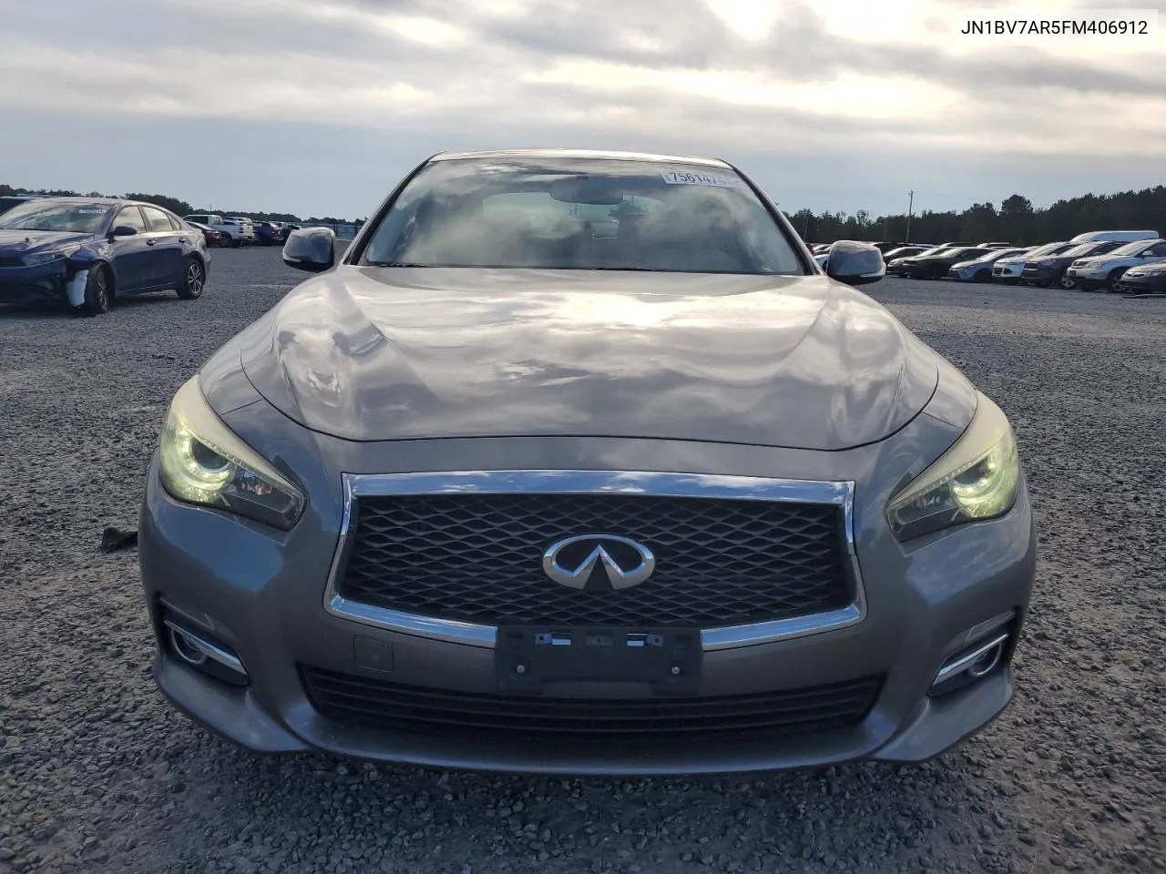 2015 Infiniti Q50 Base VIN: JN1BV7AR5FM406912 Lot: 75614744