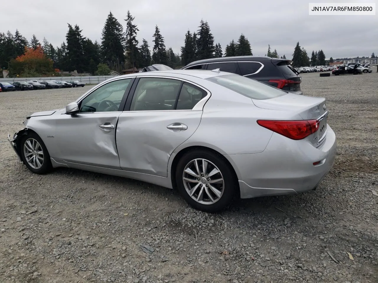 2015 Infiniti Q50 Hybrid Premium VIN: JN1AV7AR6FM850800 Lot: 75690214