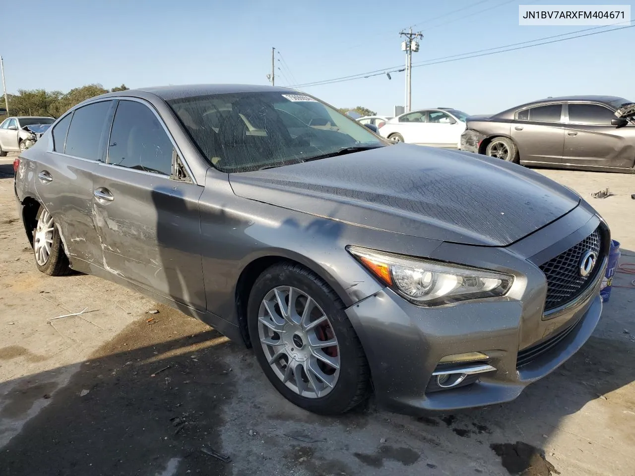 2015 Infiniti Q50 Base VIN: JN1BV7ARXFM404671 Lot: 75696654