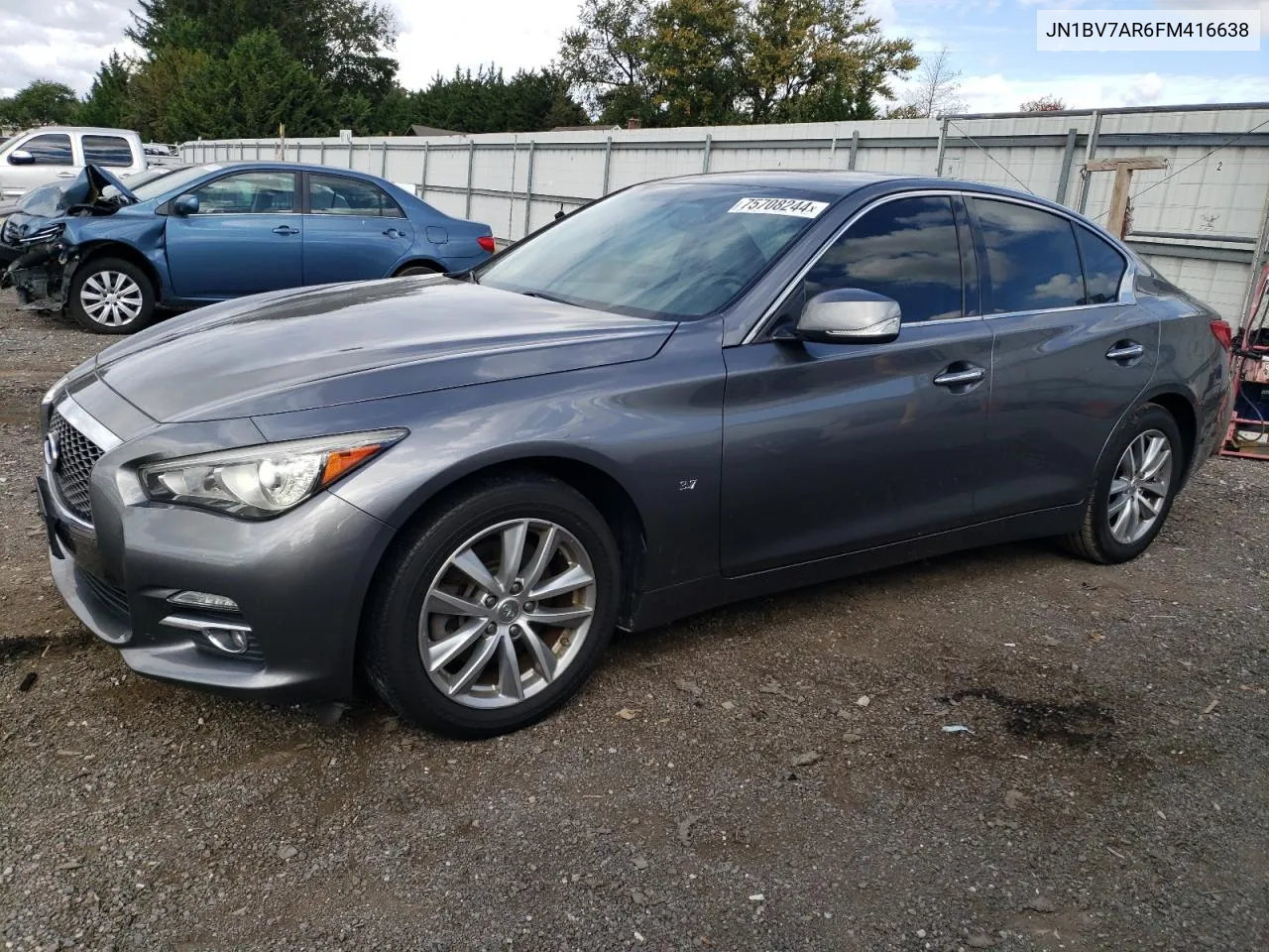 2015 Infiniti Q50 Base VIN: JN1BV7AR6FM416638 Lot: 75708244