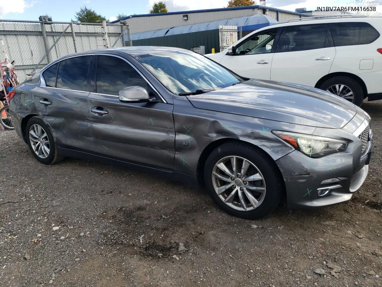 2015 Infiniti Q50 Base VIN: JN1BV7AR6FM416638 Lot: 75708244