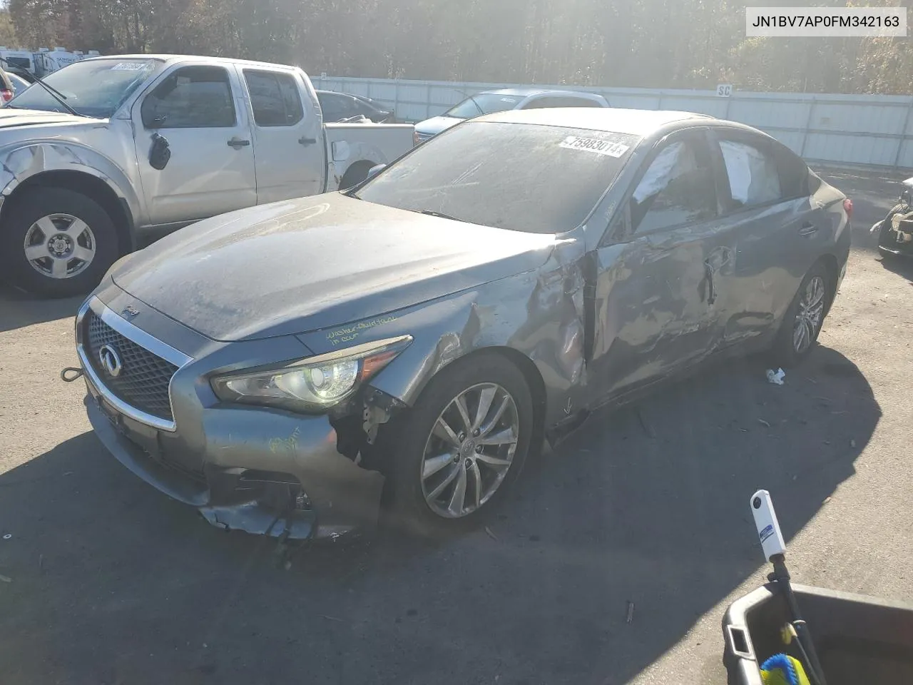 JN1BV7AP0FM342163 2015 Infiniti Q50 Base