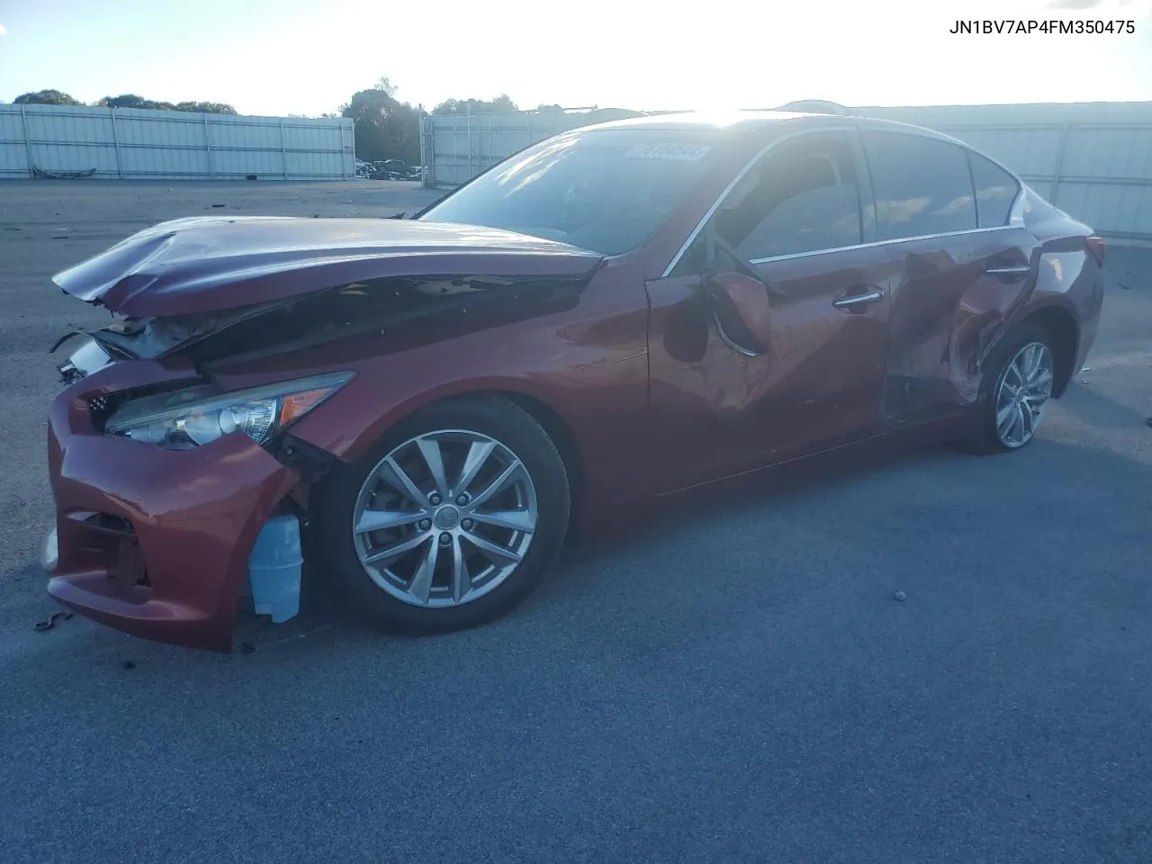 2015 Infiniti Q50 Base VIN: JN1BV7AP4FM350475 Lot: 76154544