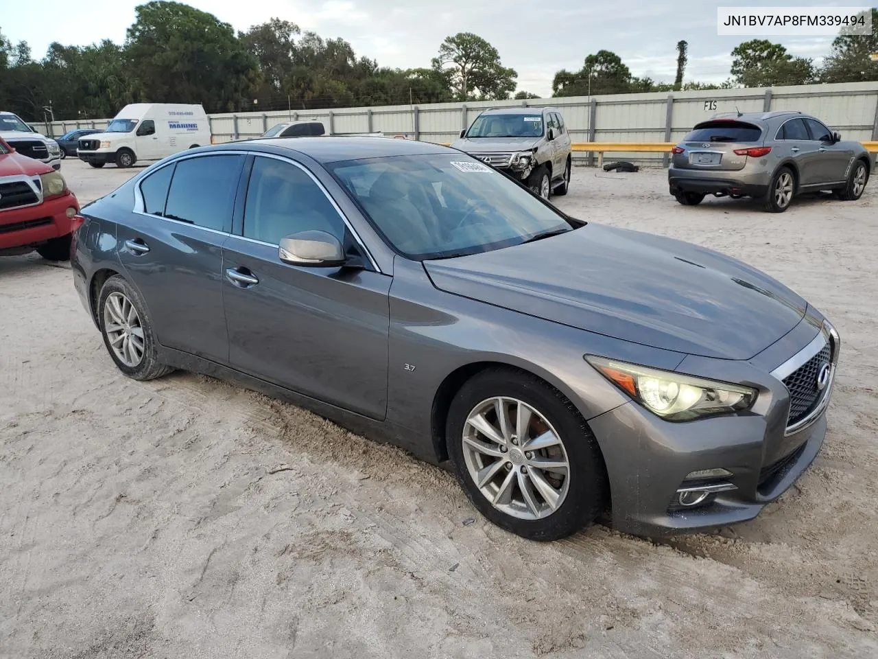 2015 Infiniti Q50 Base VIN: JN1BV7AP8FM339494 Lot: 76166484