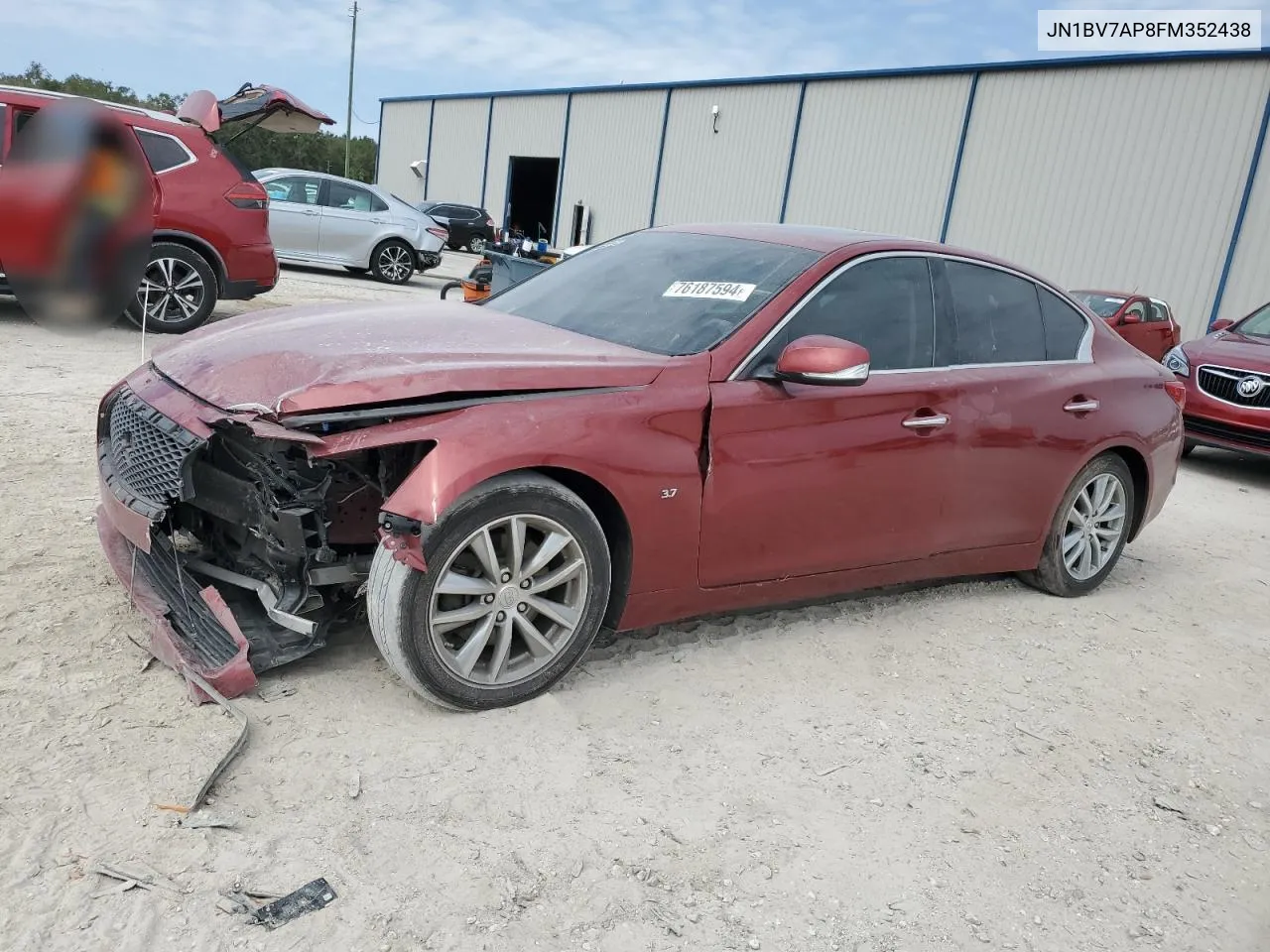 2015 Infiniti Q50 Base VIN: JN1BV7AP8FM352438 Lot: 76187594