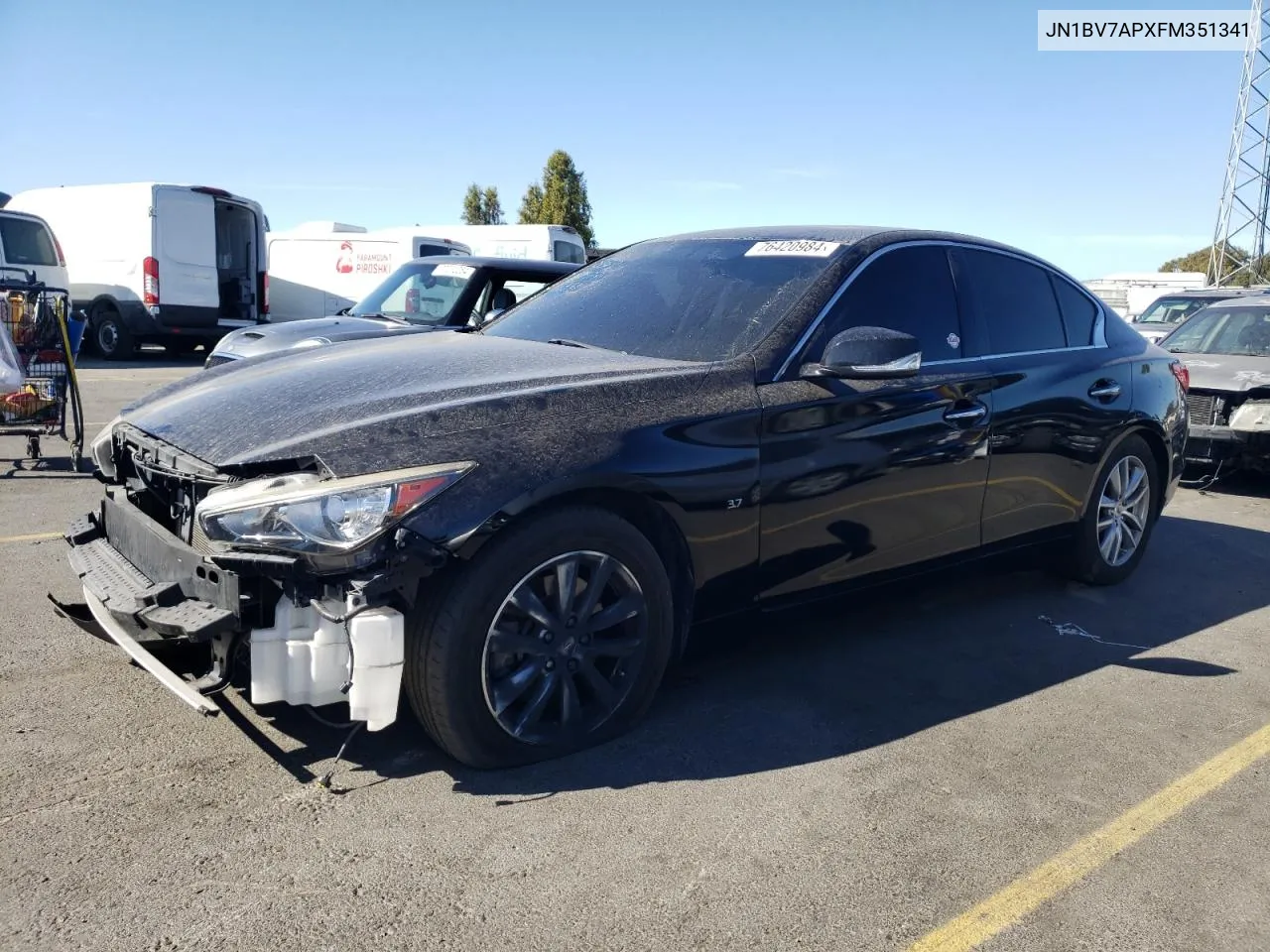 2015 Infiniti Q50 Base VIN: JN1BV7APXFM351341 Lot: 76420984