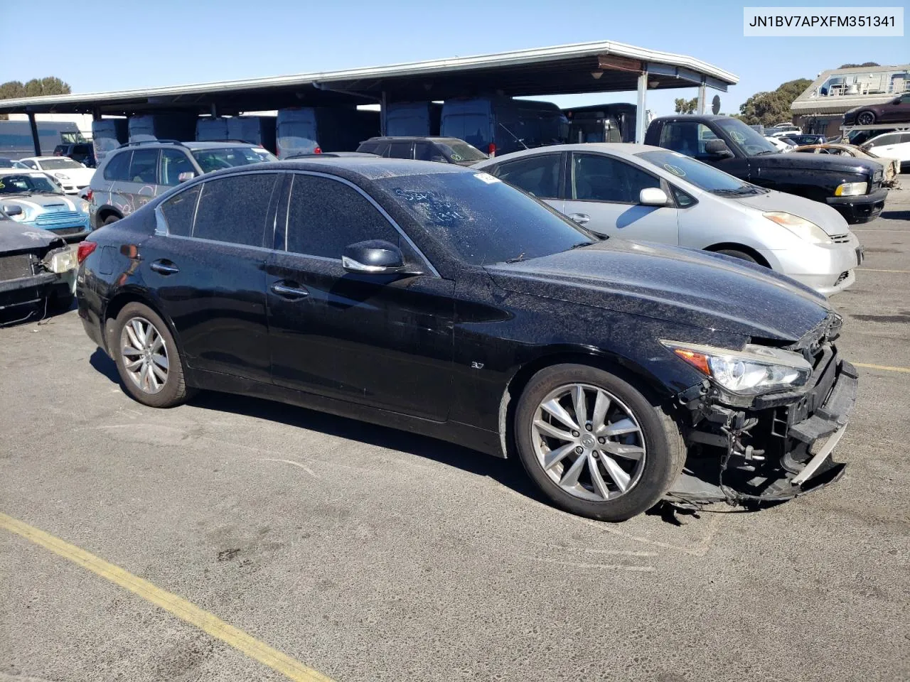 2015 Infiniti Q50 Base VIN: JN1BV7APXFM351341 Lot: 76420984