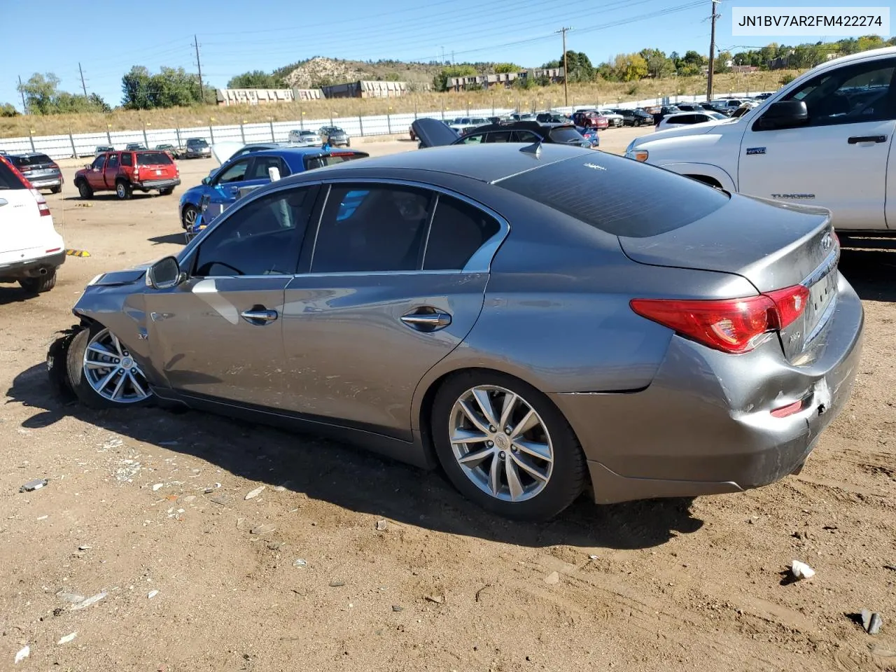 2015 Infiniti Q50 Base VIN: JN1BV7AR2FM422274 Lot: 76445364