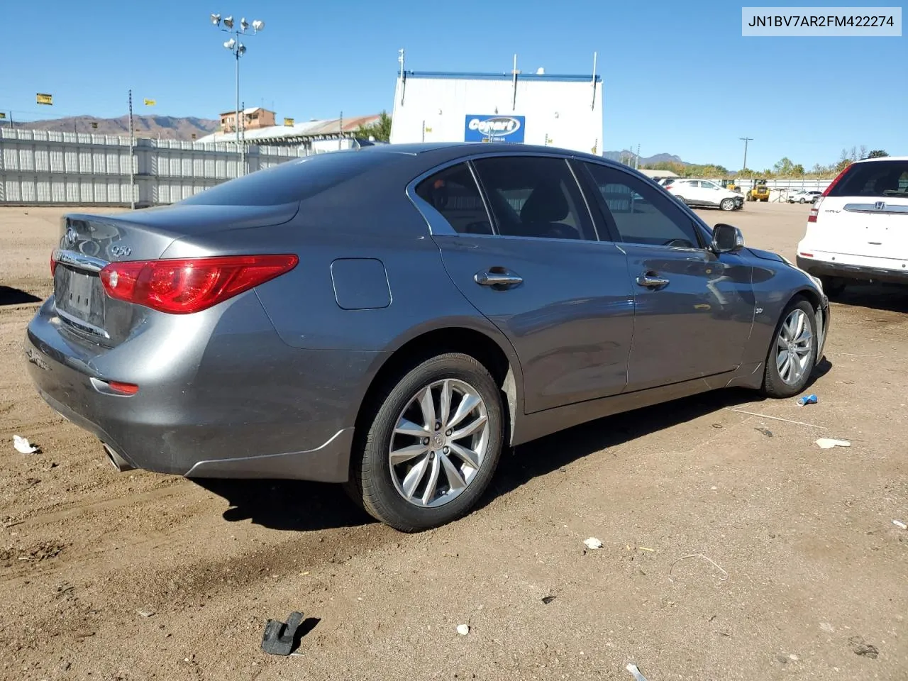 2015 Infiniti Q50 Base VIN: JN1BV7AR2FM422274 Lot: 76445364