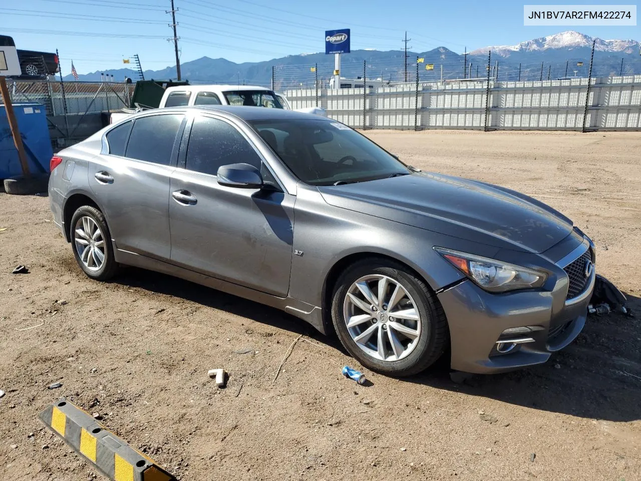 2015 Infiniti Q50 Base VIN: JN1BV7AR2FM422274 Lot: 76445364