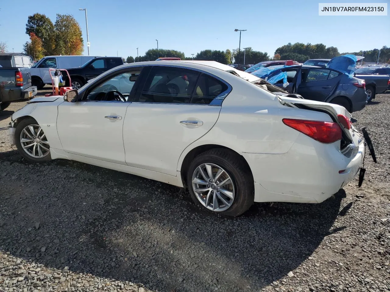 2015 Infiniti Q50 Base VIN: JN1BV7AR0FM423150 Lot: 76503254