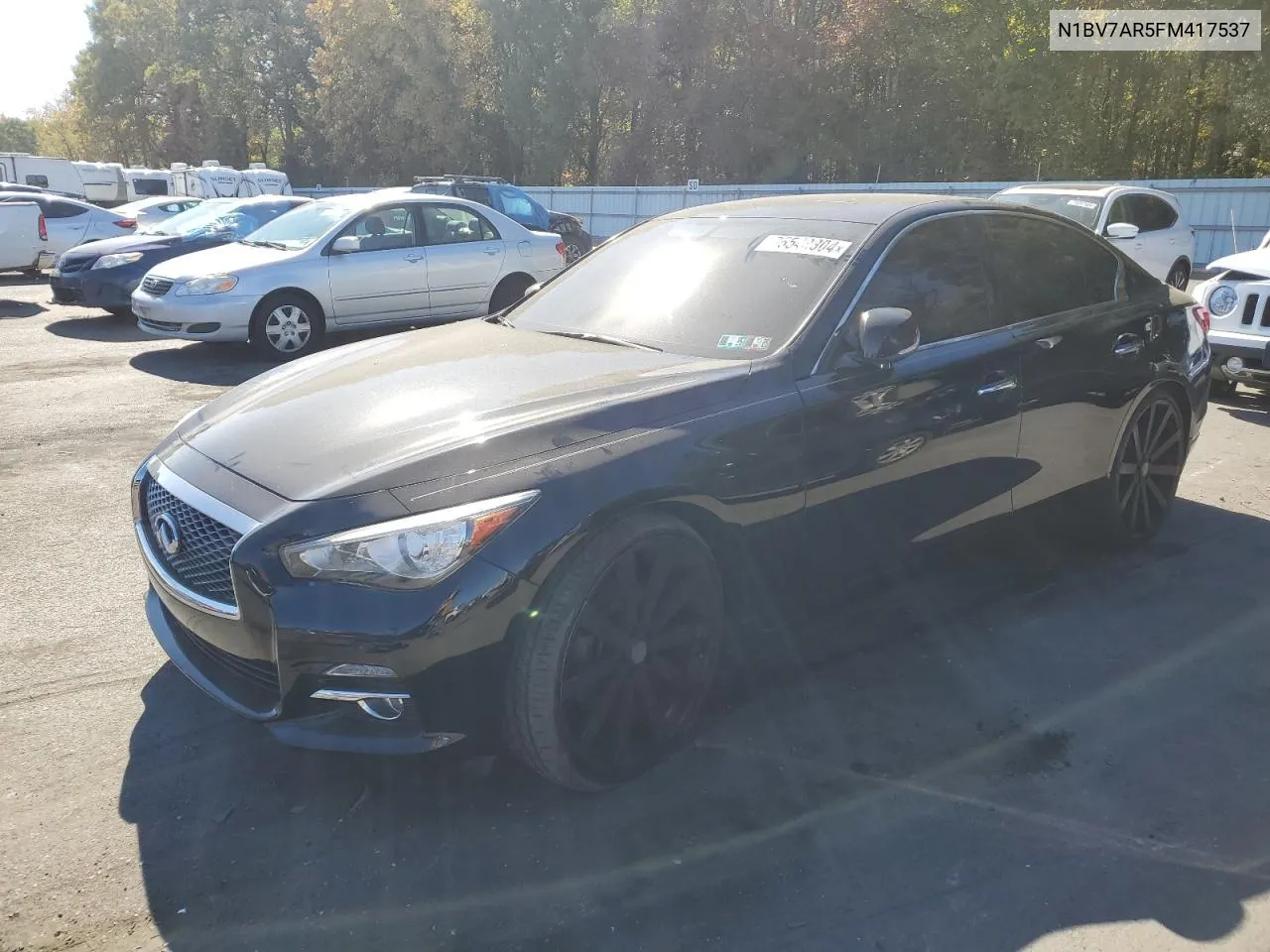 2015 Infiniti Q50 Base VIN: N1BV7AR5FM417537 Lot: 76543304