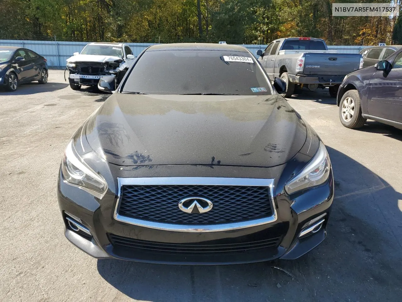 2015 Infiniti Q50 Base VIN: N1BV7AR5FM417537 Lot: 76543304