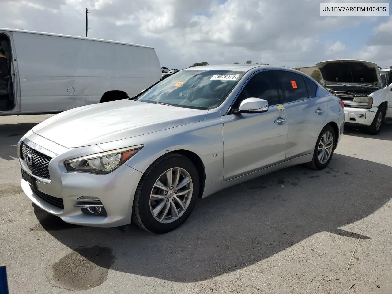 2015 Infiniti Q50 Base VIN: JN1BV7AR6FM400455 Lot: 76578974