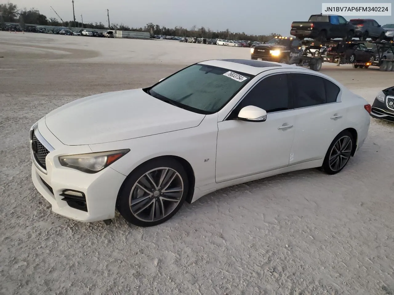 2015 Infiniti Q50 Base VIN: JN1BV7AP6FM340224 Lot: 76833754