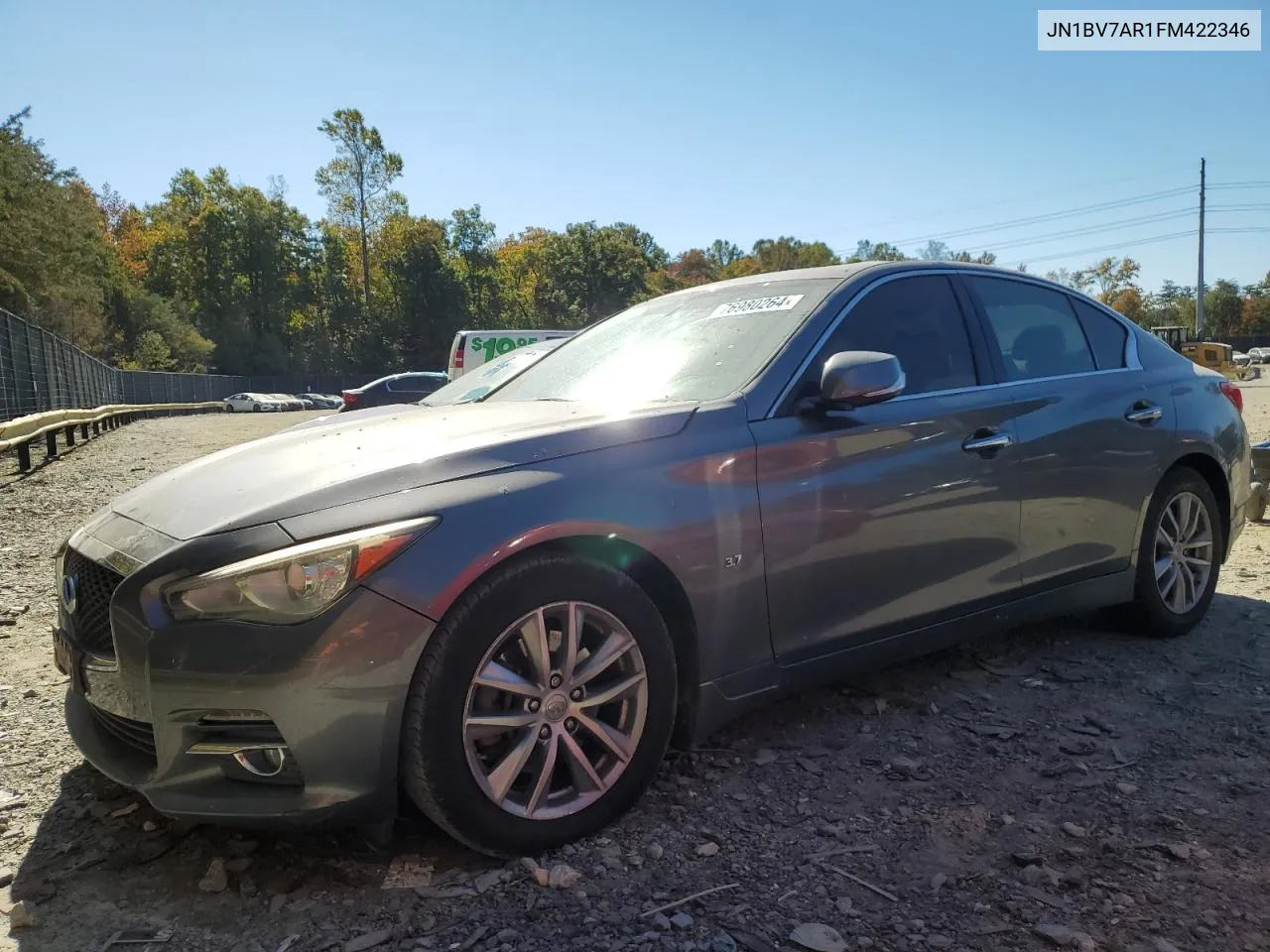 2015 Infiniti Q50 Base VIN: JN1BV7AR1FM422346 Lot: 76980264